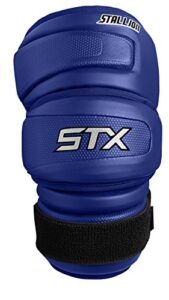 stx lacrosse stallion 300 arm pad, royal blue, medium