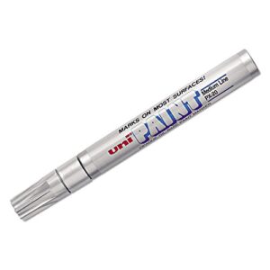 dozen: sanford brands uni-paint marker, medium point, silver 63614