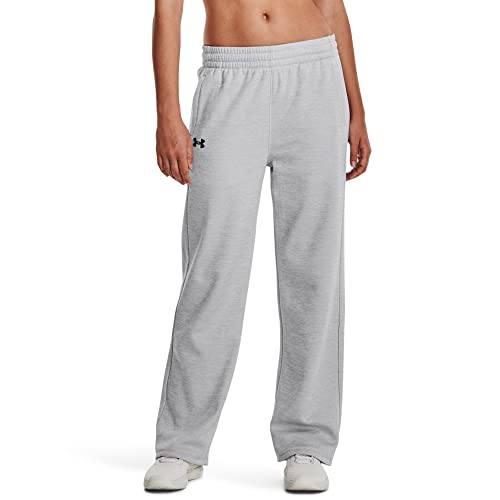 Under Armour Womens ArmourFleece Tapered Leg Pant , (014) Halo Gray Light Heather / / Black , Medium