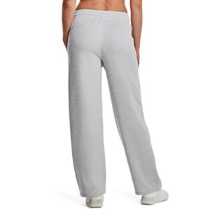 Under Armour Womens ArmourFleece Tapered Leg Pant , (014) Halo Gray Light Heather / / Black , Medium