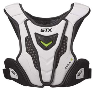 stx lacrosse cell 4 shoulder pad liner, white, small