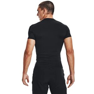 Under Armour mens Heatgear Tactical Compression Short-sleeve T-shirt , Black (001)/Clear , Large