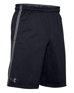 under armour men’s ua tech heatgear athletic mesh shorts (l, black)