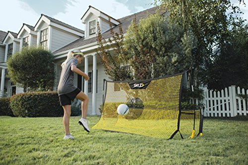 SKLZ Quickster Soccer Trainer Portable Soccer Rebounder Net for Volley, Passing, and Solo Training