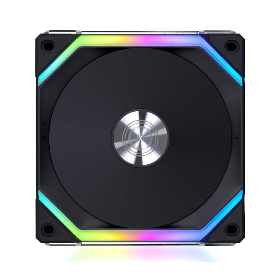 Lian Li UNI Fan SL V2 RGB Revolutionized Daisy-Chain ARGB Fan 120mm Single Pack Black SL120V2-1B