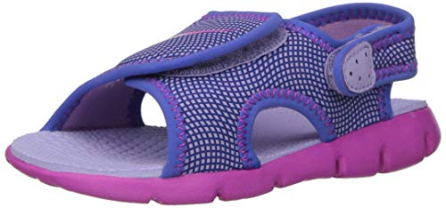 Nike Kids' Sunray Adjust 4 Toddler Sandals (9c, Hydrangeas/Fire Pink)