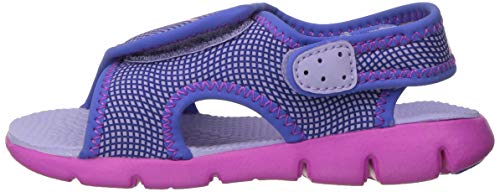 Nike Kids' Sunray Adjust 4 Toddler Sandals (9c, Hydrangeas/Fire Pink)