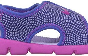 Nike Kids' Sunray Adjust 4 Toddler Sandals (9c, Hydrangeas/Fire Pink)