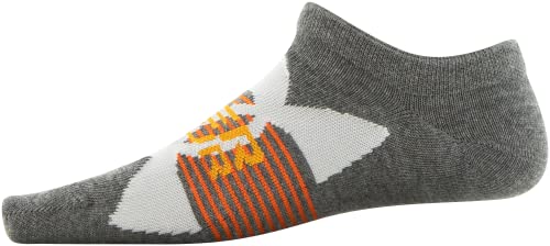 Under Armour Youth Essential Lite No Show Socks, 6-Pairs, Pitch Gray 1 Assorted, Small