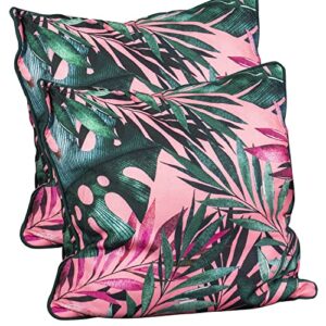sun-ray 214015 seat cushion with flame retardant filling, pink/green