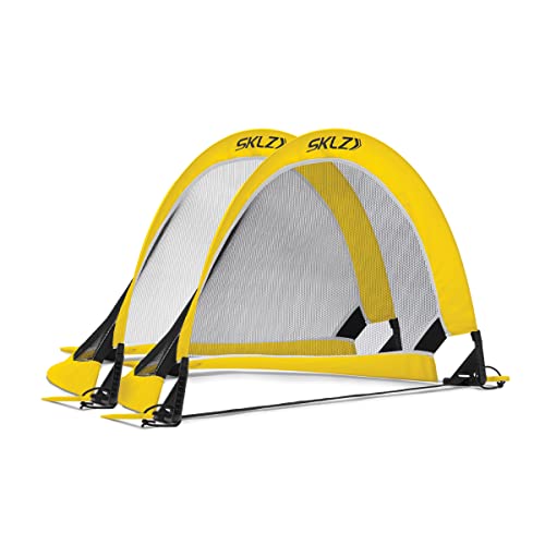 SKLZ Playmaker Portable Pop-Up Goal Set for Training and Pickup Games (Includes 2 Goals)