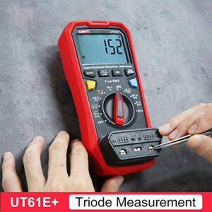 UNI-T UT61E+ 1000V 20A Digital Multimeter 22000 Counts Display NCV hFE Auto Range True RMS AC/DC Voltage Current Resistance Capacitance Tester