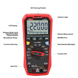 UNI-T UT61E+ 1000V 20A Digital Multimeter 22000 Counts Display NCV hFE Auto Range True RMS AC/DC Voltage Current Resistance Capacitance Tester