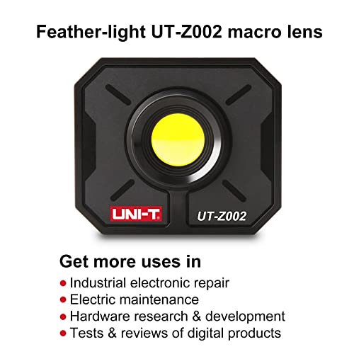 UNI-T UTi260B Thermal Camera with Macro Lens, Infrared Cameras Thermal Imaging Camera 256x192 IR Resolution Thermal Imager 49152Pixels 7 Palettes 25 Hz Refresh Rate, IP65 2-Meter Drop, 2.8" LCD