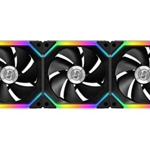 Lian Li UNI FAN SL120 3 Pack Black - with Controller (ARGB 120mm LED PWM Daisy-Chain)