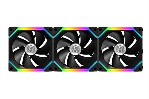 Lian Li UNI FAN SL120 3 Pack Black - with Controller (ARGB 120mm LED PWM Daisy-Chain)