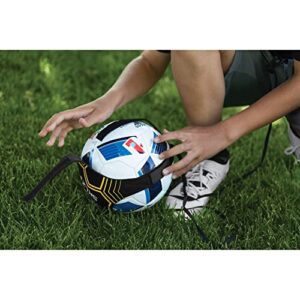 SKLZ Star-Kick Hands-Free Adjustable Solo Soccer Trainer - Fits Ball Sizes 3, 4, and 5 (Black)