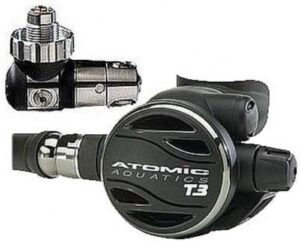 atomic t3 scuba diving regulator 1st and 2nd stage environmentally sealed (din)