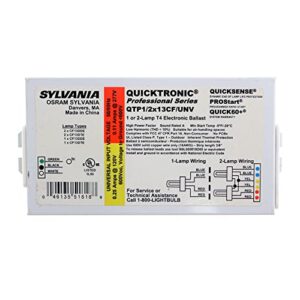 sylvania 51818 – qtp1/2x13cf/unv dm compact fluorescent ballast