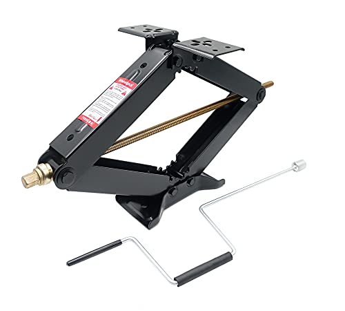 Wheelpal 24" 7500lbs Heavy Duty RV Stabilizing Leveling Scissor Jack (1PCS with Handle)