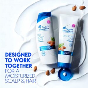 Head and Shoulders Shampoo, Daily-Use Anti-Dandruff Paraben Free Treatment, Dry Scalp Care with Almond Oil, 32.1 fl oz, Twin Pack