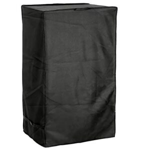 neh outdoor smoker grill cover – 25″ w x 17″ d x 39″ h – electric, propane, pellet, or charcoal bbq smoker cover – sunray protected, and weather resistant storage cover – black