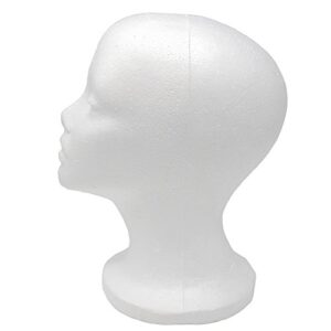 A1 Pacific Female Styrofoam Mannequin Head, 11" L