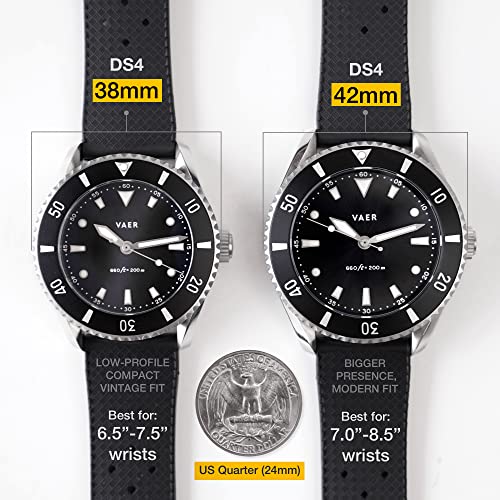 Vaer DS4 Meridian Solar Dive Watch 38mm