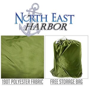 North East Harbor NEH Deluxe Riding Lawn Mower Tractor Cover Fits Decks up to 54" - Green - 190T Polyester Taffeta PA Coated Water and Sunray Resistant Storage Cover