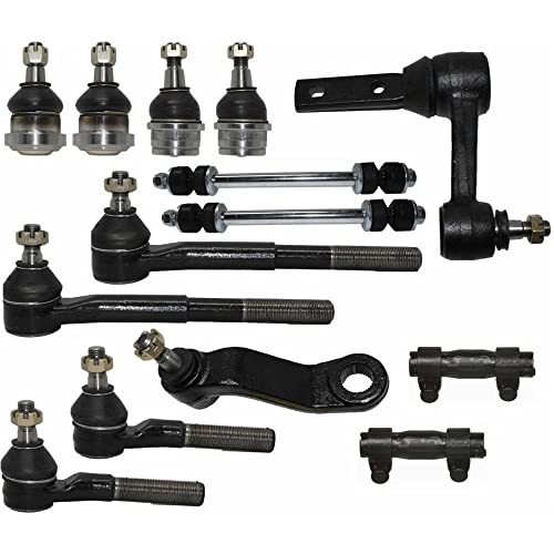 ORTUS UNI 14-pc Steering Kit Fits Tie Rod Linkages Idler & Pitman Arm -(Black)