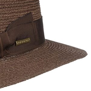 Stetson Uni Hemp Traveller Straw Hat Women/Men Brown 7-7 1/8