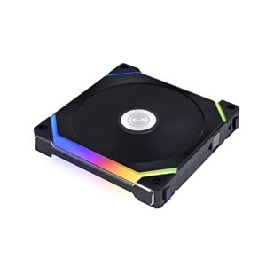 Lian Li UNI Fan SL V2 RGB Revolutionized Daisy-Chain ARGB Fan 140mm Single Pack Black SL140V2-1B