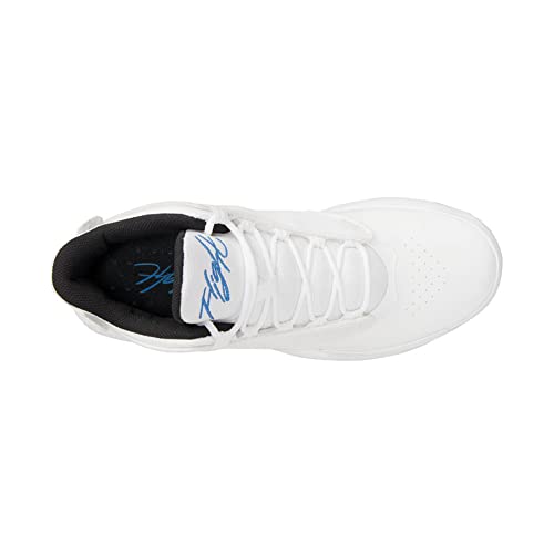 Men's Jordan Max Aura 4 (White UNI Blue Black, us_Footwear_Size_System, Adult, Men, Numeric, Medium, Numeric_9)