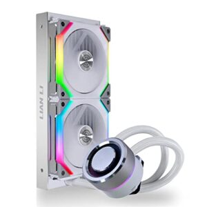 Lian Li Galahad AIO UNI Fan SL Edition 240 White - UNI Fan SL120 Edition - GA240SLA .01(with LGA 1700 Bracket)