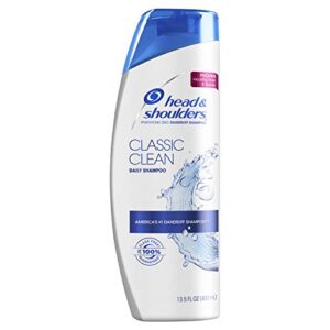 head and shoulders classic clean daily-use anti-dandruff shampoo, 13.5 fl oz