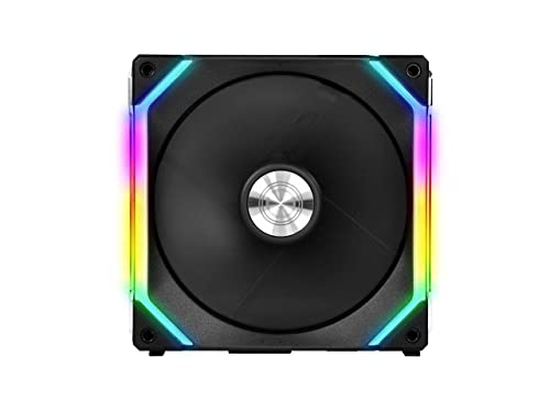 Lian Li UNI Fan SL140 RGB x1 140mm Revolutionized Daisy-Chain ARGB Fan - Black