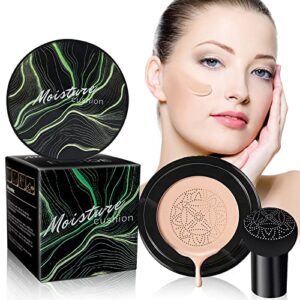 mushroom head air cushion cc cream – bb cream face makeup foundation for mature skin moisturizing concealer brighten long-lasting, even skin tone for all skin types, natural color