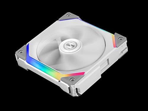 Lian Li UNI Fan SL140 RGB x1 140mm Revolutionized Daisy-Chain ARGB Fan - White