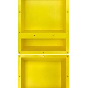 Uni-Green Tile Shower Niche 16"X34",Recessed Shower Shelf-Yellow