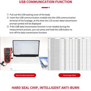 UNI-T Digital Multimeter UT61E+ 22000 Counting AC and DC Current Multimeter High-Frequency Response Measurement Can accurately Measure Changes in weak Signals