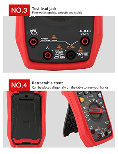 UNI-T Digital Multimeter UT61E+ 22000 Counting AC and DC Current Multimeter High-Frequency Response Measurement Can accurately Measure Changes in weak Signals