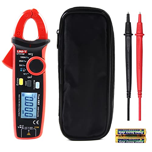 Clamp Meter,UT210E Digital Clamp Multimeter,Continuity Tester AC/DC Ammeter with NCV and VFC Functions,Electrician's Universal Meter UNI-T