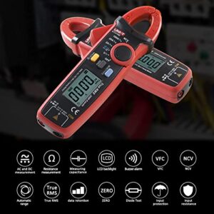 Clamp Meter,UT210E Digital Clamp Multimeter,Continuity Tester AC/DC Ammeter with NCV and VFC Functions,Electrician's Universal Meter UNI-T