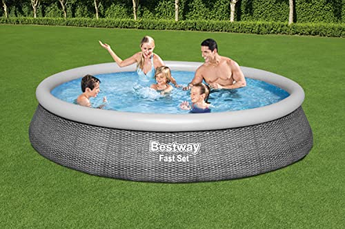 Bestway Fast Set 13' x 33" Round Inflatable Above Ground Pool Set | Includes 530gal Filter Pump