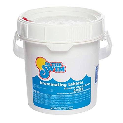 In The Swim Bromine Tablets for Spa, Hot Tubs, or Swimming Pools - 1-inch Brominating Tablets - 3.5 Pounds