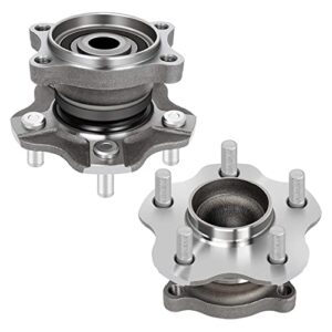 ortus uni 2 x rear wheel bearing and hub assembly fits w/abs (steel)