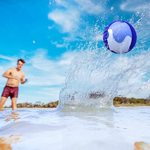 Guard Glasses Water Skipping Ball Summer Beach Ball 2-Pack Water Bouncing Balls Grip Ball for Beach Swimming Pool River Lake, Blue