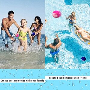 Guard Glasses Water Skipping Ball Summer Beach Ball 2-Pack Water Bouncing Balls Grip Ball for Beach Swimming Pool River Lake, Blue