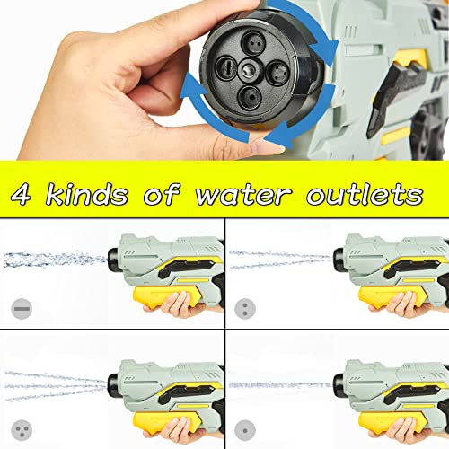 KULARIWORLD Large Water Gun for Kids 1500CC High Power Squirt Guns Super Blaster Pool Water Pistol Summer Outdoor Play Beach Toy for Children Ages 4-12 Boys Girls (Gray)