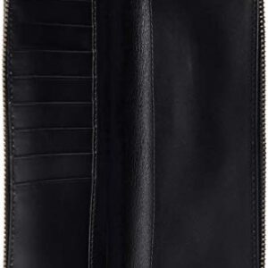 Armani Exchange Men's Rounded Zip Wallet, nero/black, UNI